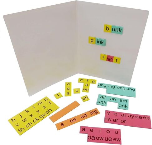Magnetic Foam Reading Tiles with Folding Magnetic Board –Homeschool and Classroom Portable Magnetic Manipulative Set (Second Grade) in Saudi Arabia