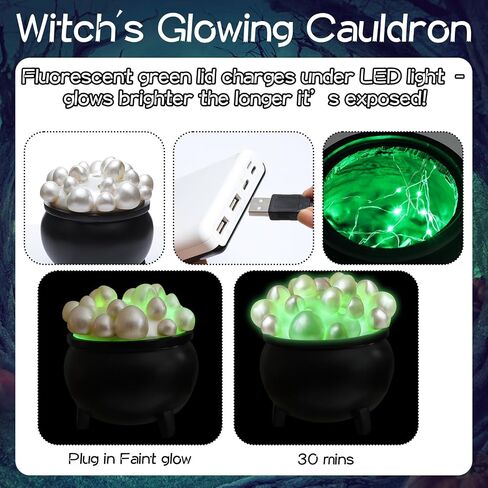 Halloween Witches Cauldron Pen حامل توهج في الساحرة المظلمة Cauldron Pot Makeup Pency حامل قلم رصاص للمكتب القوطي ديكور Halloween Desk Organizer للهدايا العصبية in Saudi Arabia