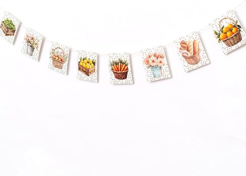 Locally Grown Banner - Farmer's Market Baby Shower Party Green Triangle Pennant Garland,Fruit Vegetables Birthday Banner for Boys or Girls,Gardener Themed Gender Reveal Party Supplies in Saudi Arabia