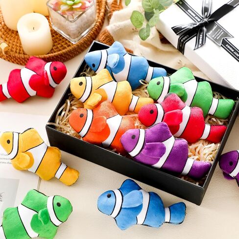 24 Pcs Plush Clown Fish Toys, 6 Inch Loach Fish Stuffed Animal Plushies Sealife Stuffed Toy Gift Bag Fillers for VBS Vacation Bible School Birthday Party Supplies in Saudi Arabia
