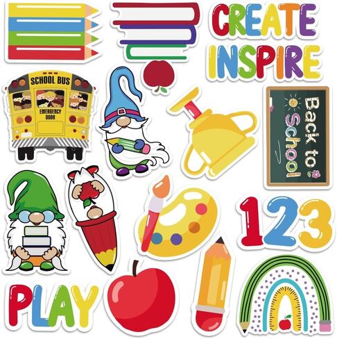 Hying 56PCS Back to School Cutouts for School Classroom Decoration, First Day of School Owl Cut-Outs for Bulletin Board Decorations Back to School Kindergarten Party Supplies Decoration Accessories in Saudi Arabia