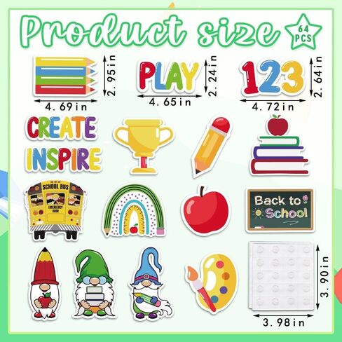 Hying 56PCS Back to School Cutouts for School Classroom Decoration, First Day of School Owl Cut-Outs for Bulletin Board Decorations Back to School Kindergarten Party Supplies Decoration Accessories in Saudi Arabia