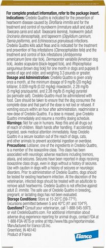 Credelio Quattro Chewable Tablets Dogs 25.1-50 LBS ، 6-in-1 Parasite Protect in Saudi Arabia