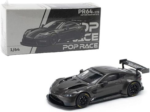 Diecast Collectibles Model Car Compatible with Pop Race 1:64 Aston Martin Vantage GT3 Carbon Edition PR640178 in Saudi Arabia
