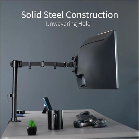 Single Piece Ultra-Wide Monitor Desk Stand, Adjustable Bracket Suitable for 45-inch Screens - in Saudi Arabia