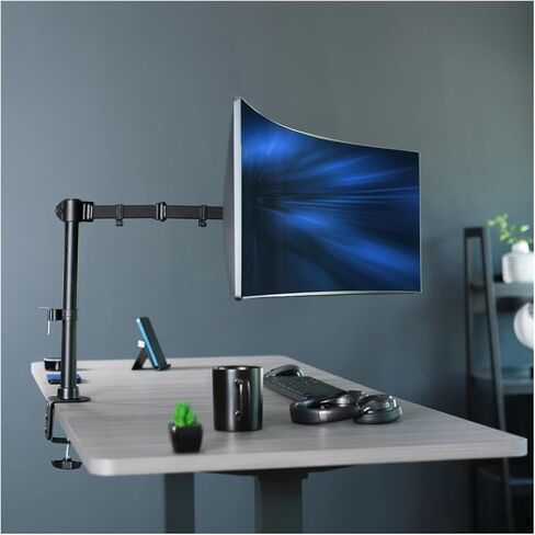 Single Piece Ultra-Wide Monitor Desk Stand, Adjustable Bracket Suitable for 45-inch Screens - in Saudi Arabia