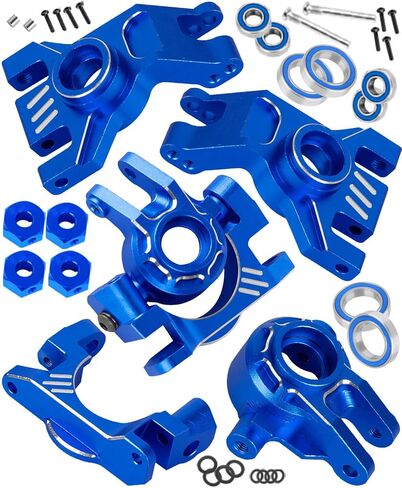 RC Aluminum Caster Block,Steering Blocks,Rear Stub Axle Carriers Upgrades Part for 1/10 Slash Rustler Stampede Jato 4X4 (VXL)(BL-2s) 4WD,F0rd Fiesta ST Rally (VXL)(BL-2s),Colorful in Saudi Arabia