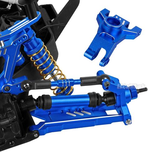 RC Aluminum Caster Block,Steering Blocks,Rear Stub Axle Carriers Upgrades Part for 1/10 Slash Rustler Stampede Jato 4X4 (VXL)(BL-2s) 4WD,F0rd Fiesta ST Rally (VXL)(BL-2s),Colorful in Saudi Arabia