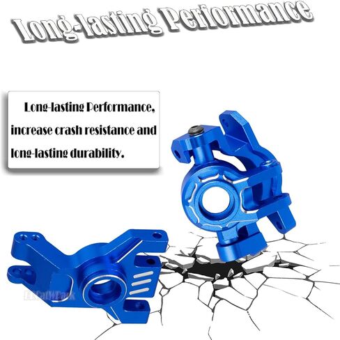 RC Aluminum Caster Block,Steering Blocks,Rear Stub Axle Carriers Upgrades Part for 1/10 Slash Rustler Stampede Jato 4X4 (VXL)(BL-2s) 4WD,F0rd Fiesta ST Rally (VXL)(BL-2s),Colorful in Saudi Arabia