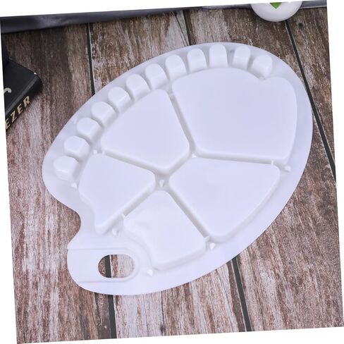 18 Grids Paint Tresub Thumb Multi-Functional Palette for Gouache Gouache Nail Art and Painting تصميم خفيف الوزن للبنين والبنات والمبتدئين in Kuwait