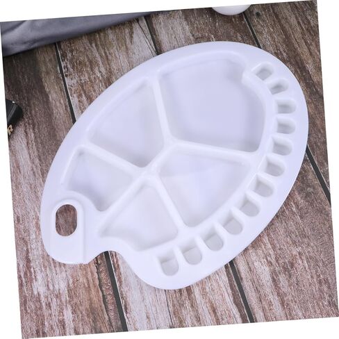 18 Grids Paint Tresub Thumb Multi-Functional Palette for Gouache Gouache Nail Art and Painting تصميم خفيف الوزن للبنين والبنات والمبتدئين in Kuwait