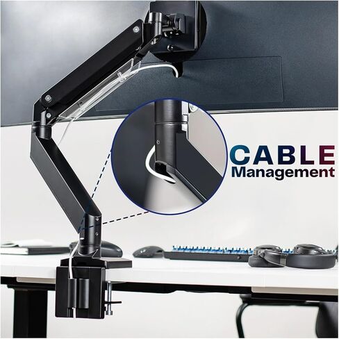 Single Pneumatic Tabletop Mount with U Bracket for 49-inch in Saudi Arabia
