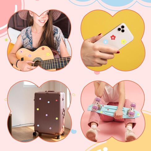 702 PCS ملصقات زهرة صغيرة ، 18 ورقة ملصقات زهرة زهرة لطيفة للحرف DIY ، سكرابوكينغ ، ملصق زهور مصغرة لزجاجة الماء ، الكمبيوتر المحمول ، حالة الهاتف المحمول وحرف الفنون in Saudi Arabia