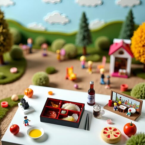 1 Set Dollhouse Fast Food Delicate DIY Tiny 1:12 Dollhouse Miniature Food Set Dollhouse Accessories in Saudi Arabia