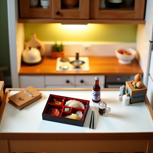 1 Set Dollhouse Fast Food Delicate DIY Tiny 1:12 Dollhouse Miniature Food Set Dollhouse Accessories in Saudi Arabia