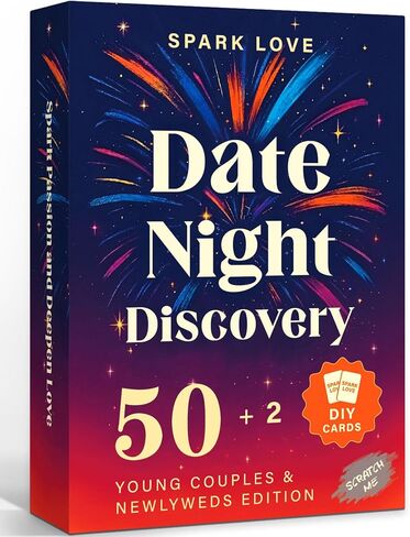50 Fun & Adventurous Date Ideas Scratch Off Cards -Perfect Couple Gifts for Anniversary, Valentines Day, Wedding- Young Couples & Newlyweds Edition for Her, Him, Girlfriend, Boyfriend. in Kuwait