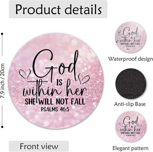 Christian Jesus Mouse Pad 7.9x7.9 Inch,Christian Gifts for Women Men,He Left the 99 to Find Me Religious Mousepad for Computers Laptop Home Office Dorm Desk Accessories,Jesus Leaves the 99 Sheep in Saudi Arabia