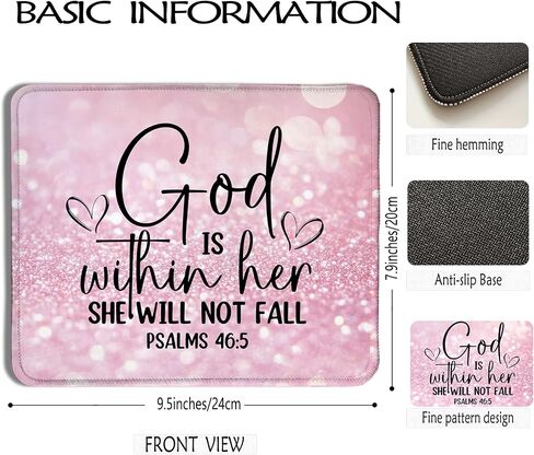 Christian Jesus Mouse Pad 7.9x7.9 Inch,Christian Gifts for Women Men,He Left the 99 to Find Me Religious Mousepad for Computers Laptop Home Office Dorm Desk Accessories,Jesus Leaves the 99 Sheep in Saudi Arabia