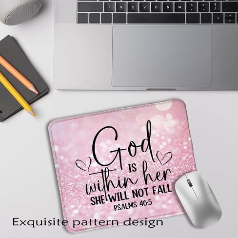 Christian Jesus Mouse Pad 7.9x7.9 Inch,Christian Gifts for Women Men,He Left the 99 to Find Me Religious Mousepad for Computers Laptop Home Office Dorm Desk Accessories,Jesus Leaves the 99 Sheep in Saudi Arabia