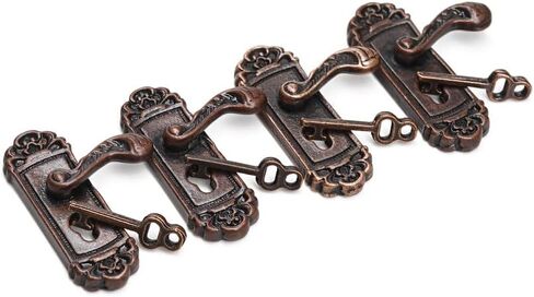 Odoria 1/12 Miniature Door Handle 2 Pair Left and Right Handles Dollhouse Decoration Accessories, Bronze in Saudi Arabia