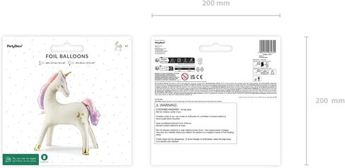 عملاق البالون بونكورن partydeco 37.5x34 بوصة ، أبيض أبيض ذاتي البالونات رقائق رقائق 3D قوس قزح الحفلات اللوازم الفتاة عيد ميلاد ديكورات استحمام الطفل in Saudi Arabia