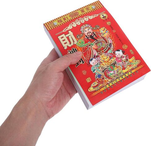 2026 Chinese Wall Calendar, Lunar Year of Horses Traditional Daily Calendars for Fengshui Decor, One Page per Day, No English Feng Shui Lunar Date for Home Desktop Decor (Red, 11.4x8 inch) in Saudi Arabia
