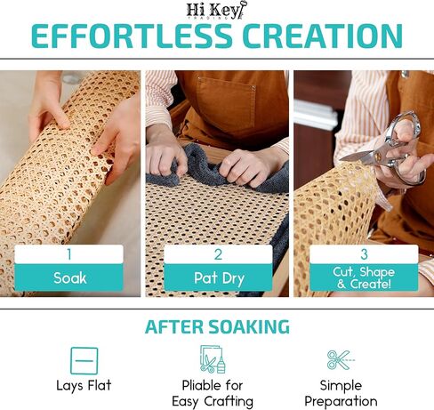 Rattan Cane Webbing Roll 24" Wide - Open Mesh Woven Cane Material for Chair Caning, DIY Furniture, Cabinet Repairs, and Replacement Kits (2'x6') in Saudi Arabia