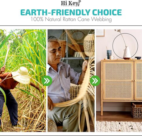 Rattan Cane Webbing Roll 24" Wide - Open Mesh Woven Cane Material for Chair Caning, DIY Furniture, Cabinet Repairs, and Replacement Kits (2'x6') in Saudi Arabia
