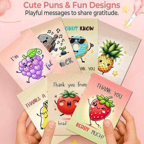Thank You Cards - بطاقات تقدير ملهمة مع الأظرف والملصقات - بطاقات المعايدة التحفيزية للنساء والمعلمين وزملاء العمل والأصدقاء - فارغة داخل 12 حزمة (Thank You Cards) in Kuwait