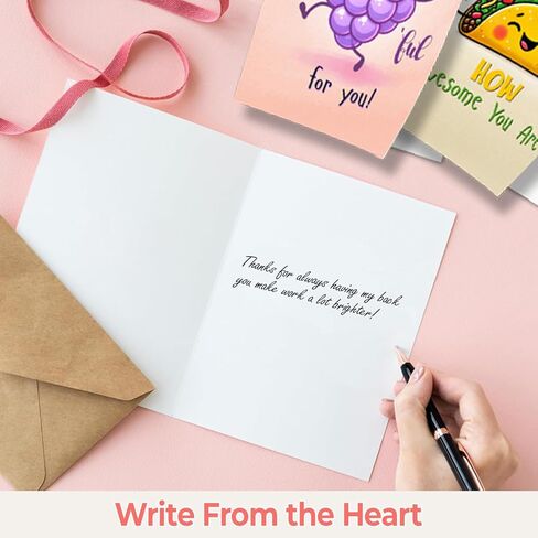 Thank You Cards - بطاقات تقدير ملهمة مع الأظرف والملصقات - بطاقات المعايدة التحفيزية للنساء والمعلمين وزملاء العمل والأصدقاء - فارغة داخل 12 حزمة (Thank You Cards) in Kuwait