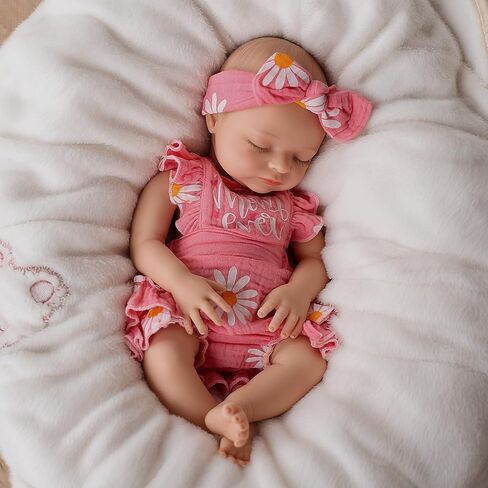 BABESIDE 16 Inch Silicone Baby Doll, Lifelike Reborn Baby Dolls Silicone Full Body Realistic Newborn Real Life Baby Dolls Girl with Accessories for Kids 3+ & Collectors in Saudi Arabia