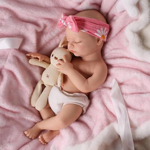 BABESIDE 16 Inch Silicone Baby Doll, Lifelike Reborn Baby Dolls Silicone Full Body Realistic Newborn Real Life Baby Dolls Girl with Accessories for Kids 3+ & Collectors in Saudi Arabia