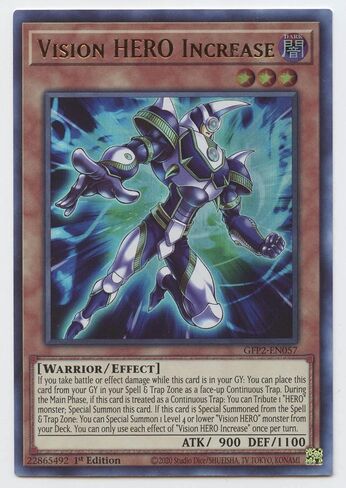 Vision Hero Increase - GFP2-EN057 - Ultra Rare - 1st Edition in Saudi Arabia