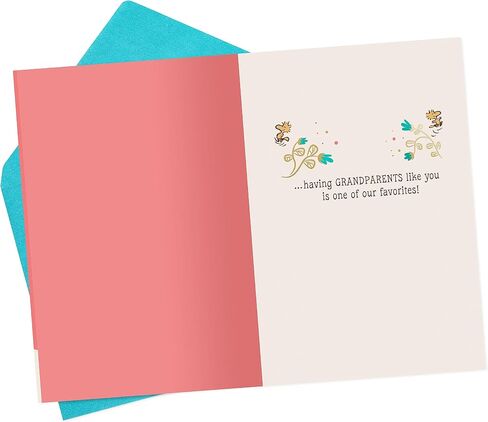 Hallmark Peanuts Card for Grandparents (Snoopy and Woodstock) for Grandparent's Day, Anniversary, Just Because and More in Saudi Arabia