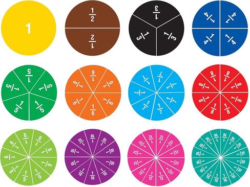 Teacher Created Resources Fraction Circles Magnetic Accents (77244) in Saudi Arabia