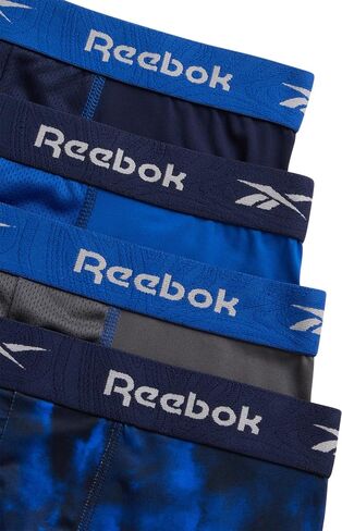Reebok Men''s Underwear - Performance Boxer Briefs (4 Pack) (BlackBlackBlackBlack, Medium)'' in Saudi Arabia