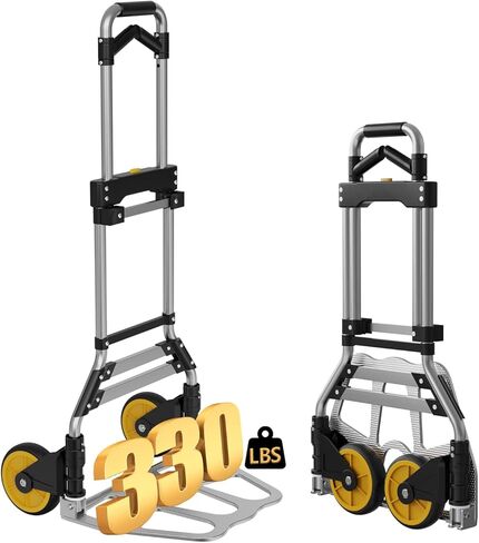 لا يتطلب Dolly القابلة للطي Garstc قابلة للطي Dolly أي مجموعة ، مزودة بمقبض تلسكوبي وعجلات مطاطية ، Dolly محمولة نحيفة للتنقل والتسوق والمكاتب (330 رطلاً) in Kuwait