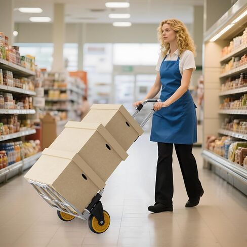 لا يتطلب Dolly القابلة للطي Garstc قابلة للطي Dolly أي مجموعة ، مزودة بمقبض تلسكوبي وعجلات مطاطية ، Dolly محمولة نحيفة للتنقل والتسوق والمكاتب (330 رطلاً) in Kuwait