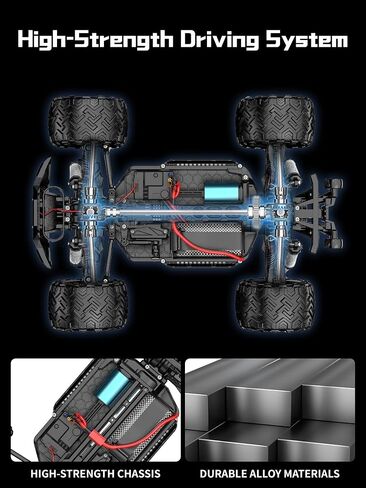 HAVT RC 1/14 Brushless Remote Control Cars for Beginners Fast 45+mph,RC Trucks 4X4 Offroad,Remote Control car for Adults,Black,3S Battery Update Acceptable in Saudi Arabia