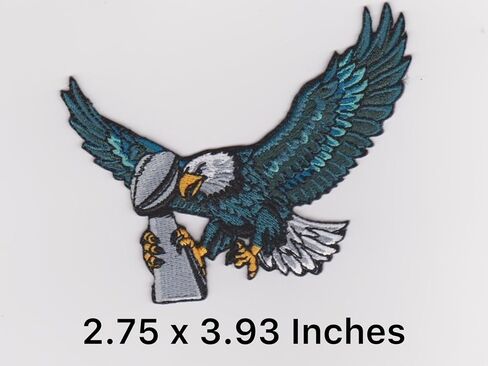 Jeepfy Champion Philadelphia Logo Patch Embroidery American Football Fan Favorite Team Iron on Sew on Embroidered Patch in Saudi Arabia