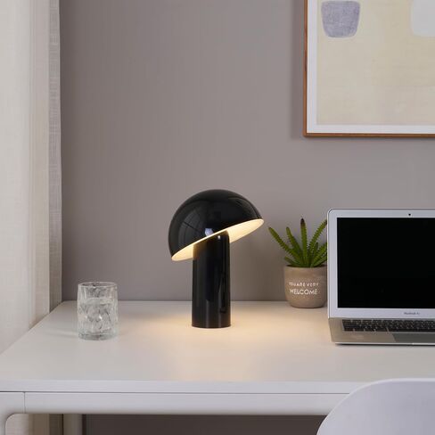 Brightech Celia Table Lamp – 10" Touch-Controlled Mushroom Desk Lamp, Cordless & Dimmable LED, Portable Bedside Night Light, Sustainable Mood Light, Recycled Modern Patio Lamp for Home Décor – Green in Saudi Arabia