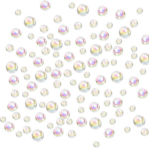 700 Pcs Half Round Waterdrop Resin Beads Dewdrop Water Droplets Embellishments Simulation Dewdrop Stones for Scrapbooking DIY Crafts AB Color in Saudi Arabia