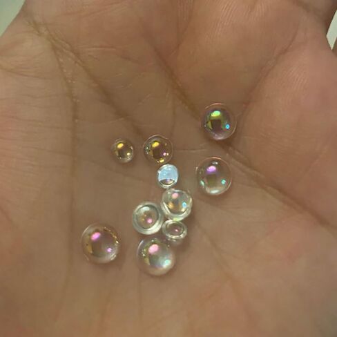 700 Pcs Half Round Waterdrop Resin Beads Dewdrop Water Droplets Embellishments Simulation Dewdrop Stones for Scrapbooking DIY Crafts AB Color in Saudi Arabia