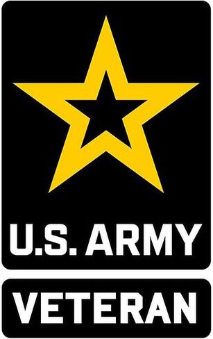 United States Army Retired Star Logo Embroidered Patch, with Iron-On Adhesive in Saudi Arabia