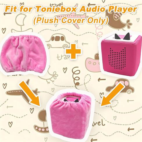 غطاء فخم لمجموعة Starter Toniebox Audio Playi ، حالة واقية متوافقة مع Tonie Box ، ورواية القصة ملحق Toys (Case Only) (Brown) in Kuwait