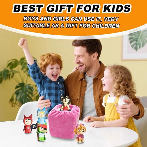 غطاء فخم لمجموعة Starter Toniebox Audio Playi ، حالة واقية متوافقة مع Tonie Box ، ورواية القصة ملحق Toys (Case Only) (Brown) in Kuwait