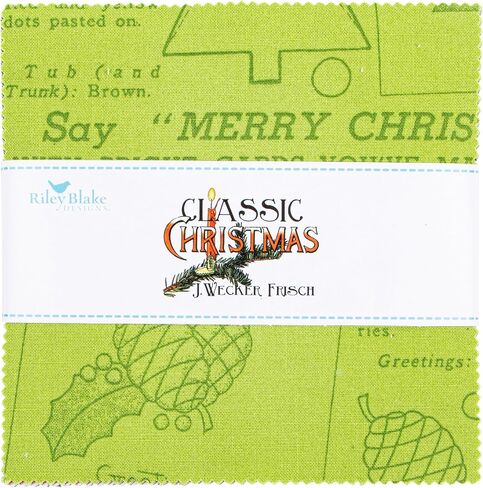 J Wecker Frisch Classic Christmas 5 "Stacker 42 5 بوصة سحر حزمة Riley Blake 5-16280-42 in Saudi Arabia