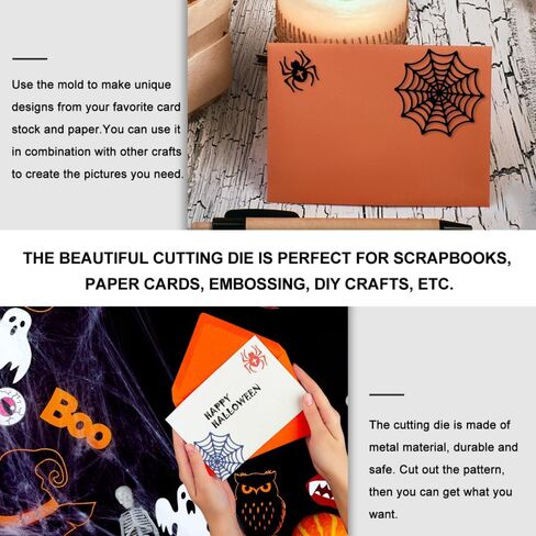 Ciieeo Halloween Spider Web Metal Cutting Dies for Card Making, Scrapbooking, DIY Etched Craft in Saudi Arabia