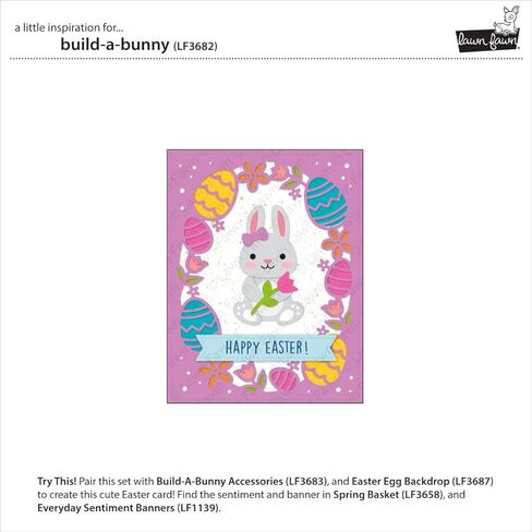 Lawn Fawn LF3682 Build-A-Bunny Stand-Alone Die in Saudi Arabia