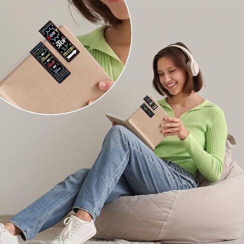 Inspirational Magnetic Bookmarks Gifts for Women Men, 48 PCS Bulk Bookmarks Motivational Magnet Clips for Reading Lovers, Encouragement Book Marks Gift Set for Teens, Teachers, Book Lovers in Saudi Arabia